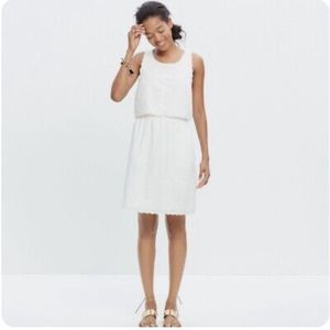 Madewell eyelet open back overlay dress. Size 12.
